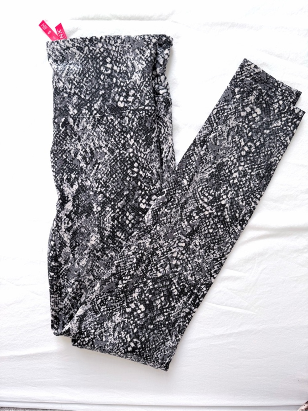 SPANX Snake Print Leggings W/ Tummy Compression